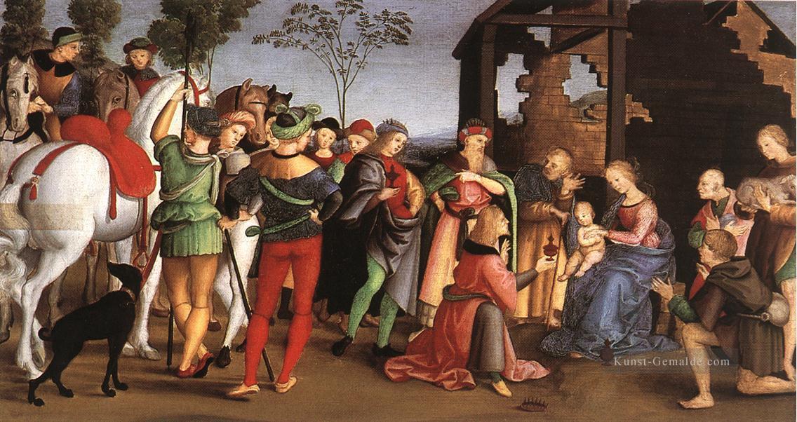 Die Anbetung der Könige Oddi Altar Renaissance Meister Raphael Ölgemälde